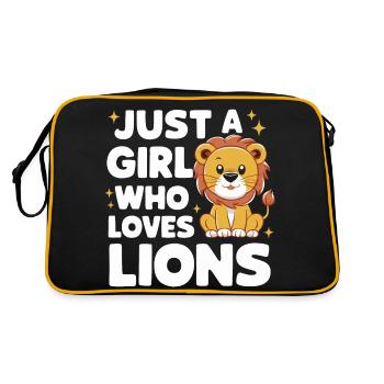 Lion Lion Animal Africa - Retro Bag - black/gold - Back