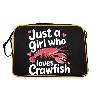 Homards, crabes, crevettes, fruits de mer - Sac Retro - noir/or - Dos