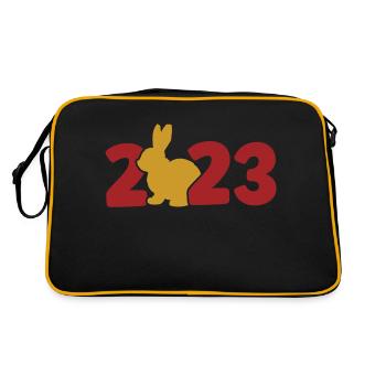 Or Rouge Lapin 2023 - Sac Retro - noir/or - Dos