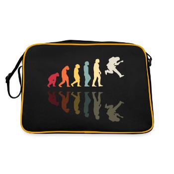 Human Evolution Band Gitarre Retro Vintage Guitari - Retro Tasche - Schwarz/Gold - Hinten
