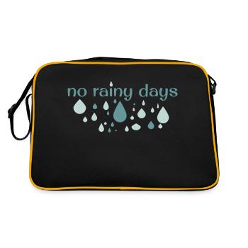 no rainy days - Retro Bag - black/gold - Back