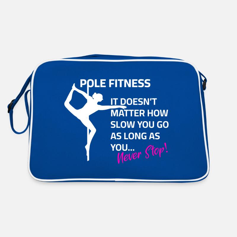 Pole dance saying training motivation Retro Bag