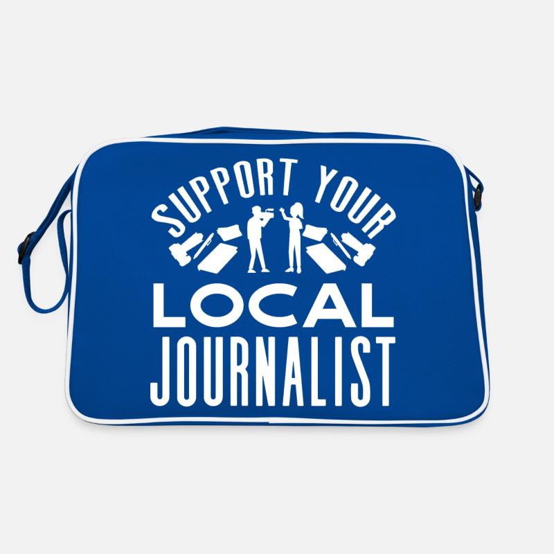 Journalist Journalism Support Your Local Retro Tasche