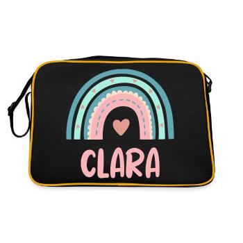 Clara Nom Rainbow Baby - Sac Retro - noir/or - Dos