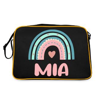 Mia Name Rainbow Baby - Retro Bag - black/gold - Back