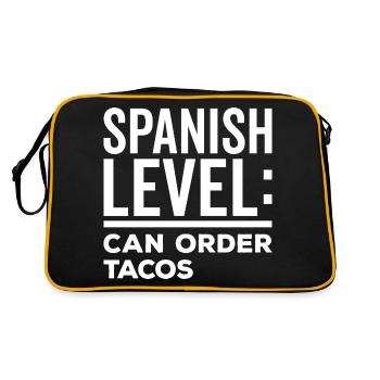 Can Tacos Gringo Lover Proud Gringos Spanish - Retro Bag - black/gold - Back