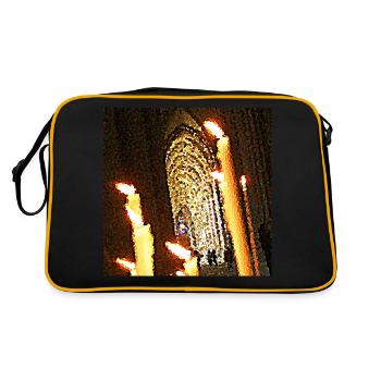 The flames of divinity - Retro Bag - black/gold - Back