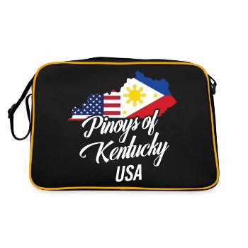 Philippins par Kentucky Design pour Fiers Fil-Ams - Sac Retro - noir/or - Dos