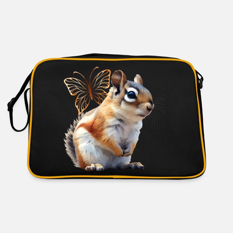 Fliegendes Eichhörnchen Retro Tasche