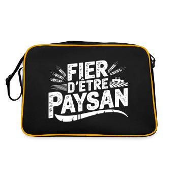 Peasant and proud - Retro Bag - black/gold - Back