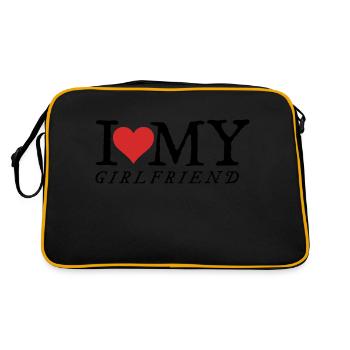 J’aime ma copine - Sac Retro - noir/or - Dos