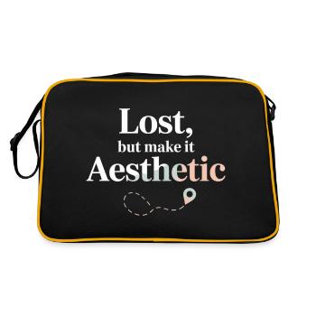 Perdu mais esthétique Épingle de carte SIG - Sac Retro - noir/or - Dos