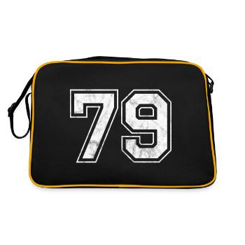 Numéro 79 - Sac Retro - noir/or - Dos