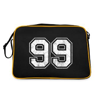 Numéro 99 - Sac Retro - noir/or - Dos