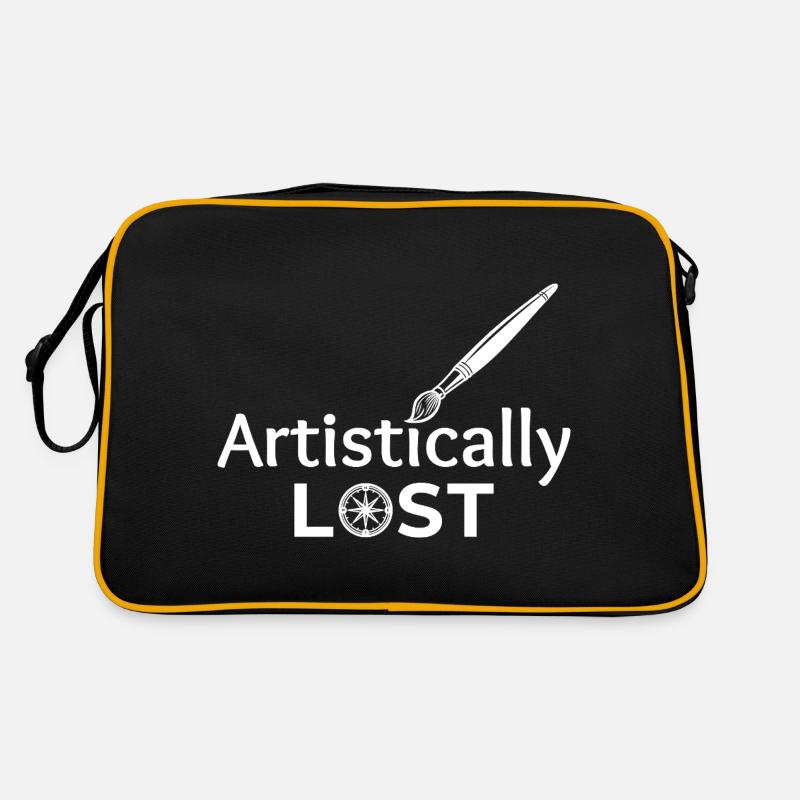 Artistically Lost Compass Map Design Retro Bag