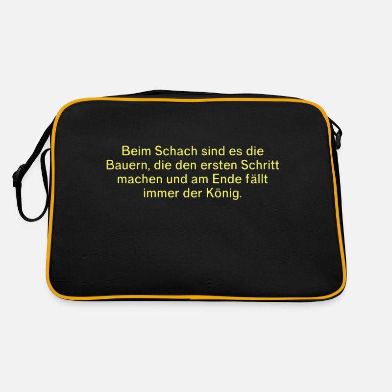 Witziges Bauern Sprichwort Retro Tasche