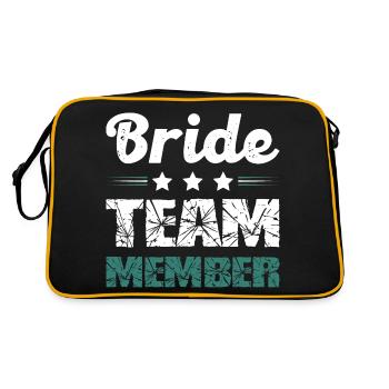 Équipe de la mariée - Sac Retro - noir/or - Dos