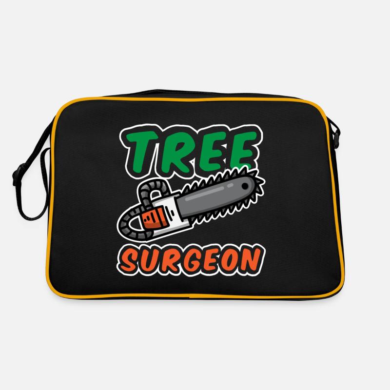 Tree Surgeon Arborist Lumberjack Baumchirurg - Retro Bag - black/gold