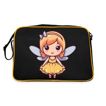 Fairy Cute Baby Fairy Tale - Retro Bag - black/gold - Back
