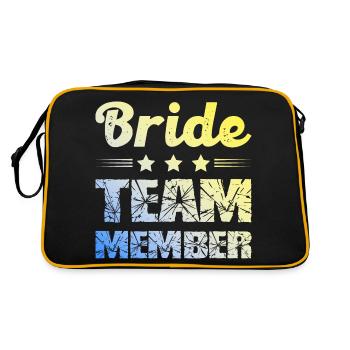 Équipe de la mariée - Sac Retro - noir/or - Dos