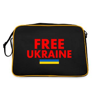 Free ukraine - Retro Bag - black/gold - Back