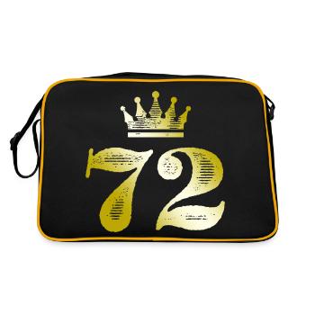 72 Chiffre Couronne Or - Sac Retro - noir/or - Dos