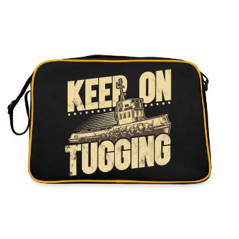 Schlepper Schleppboot Tug Life - Sac Retro - noir/or - Dos