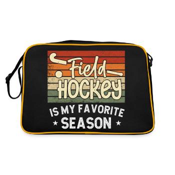 Bases de l’entraînement de l’équipe de hockey sur gazon pour les filles - Sac Retro - noir/or - Dos