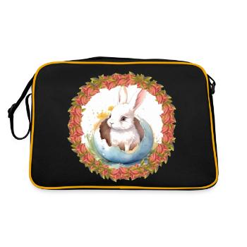 Lapin de Pâques Oeuf de Pâques Lapin de Pâques Oeuf de lapin - Sac Retro - noir/or - Dos