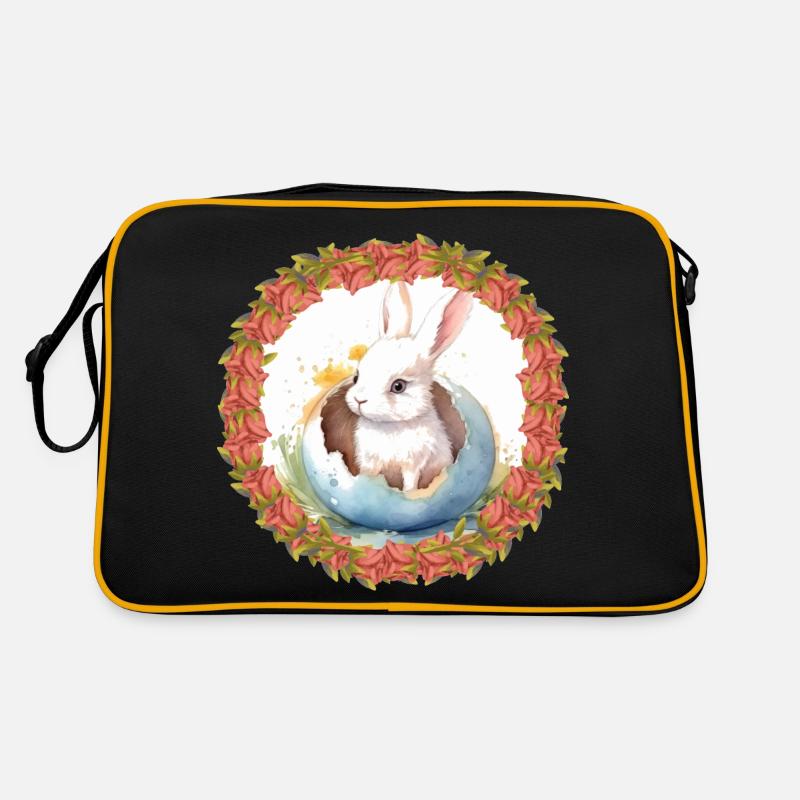 Lapin de Pâques Oeuf de Pâques Lapin de Pâques Oeuf de lapin Sac Retro