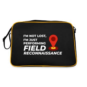 Reconnaissance de terrain SIG Géomètre Cartographie Humour - Sac Retro - noir/or - Dos