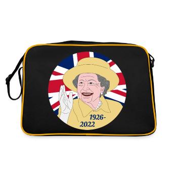 Reine Elizabeth II - 1926-2022 - Sac Retro - noir/or - Dos