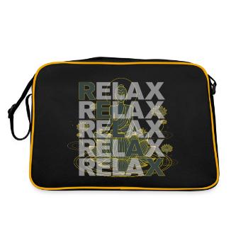 RELAX - Retro Bag - black/gold - Back