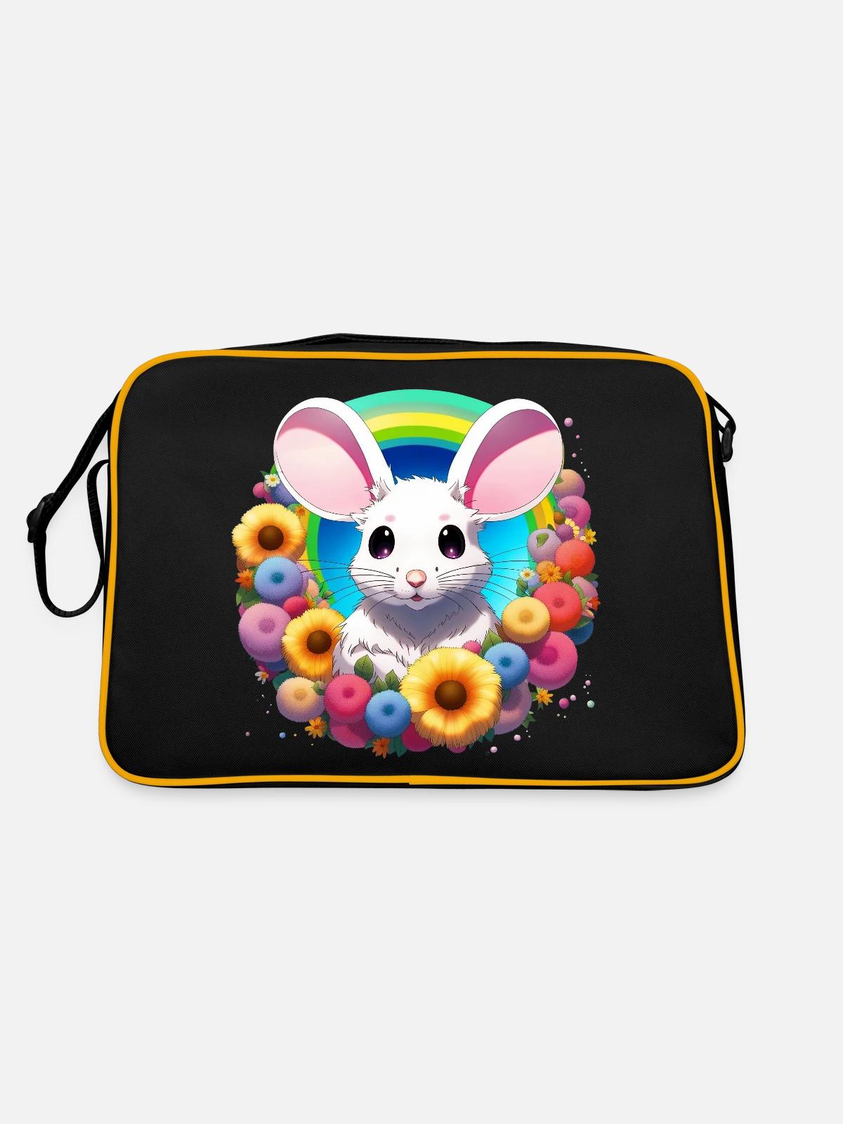 Rainbow Mouse - Retro Bag - black/gold - Back