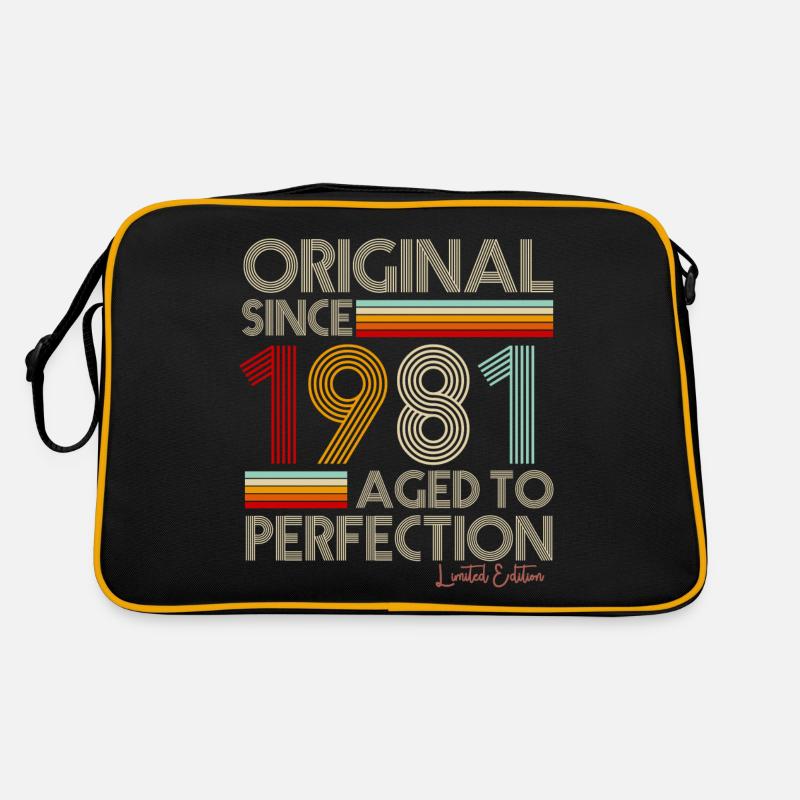 1981 - Retro Tasche - Schwarz/Gold
