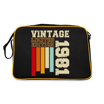 1981 - Sac Retro - noir/or - Dos