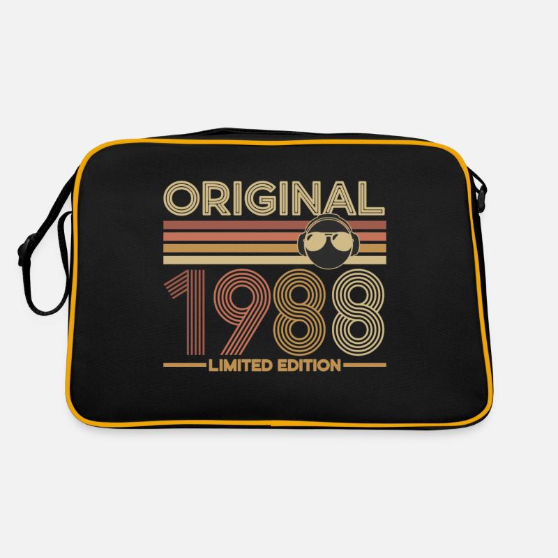 1988 - Retro Tasche - Schwarz/Gold