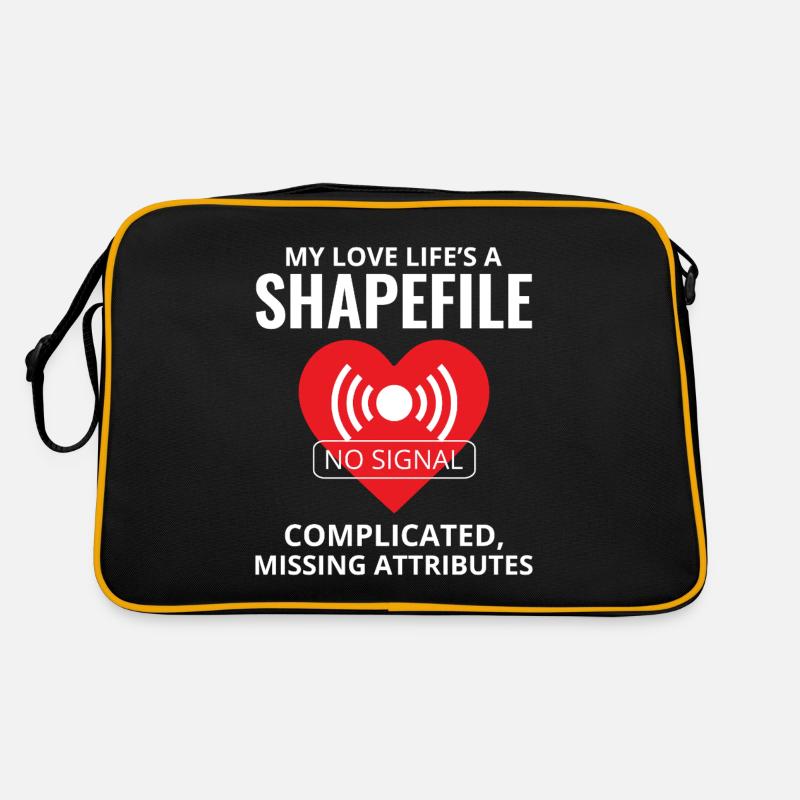 Shapefile GIS Humor Geospatial Technician Retro Bag