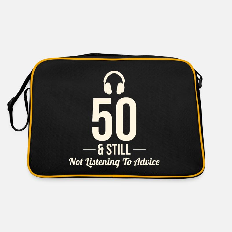 50 Conseil de non-écoute Casque drôle Sac Retro