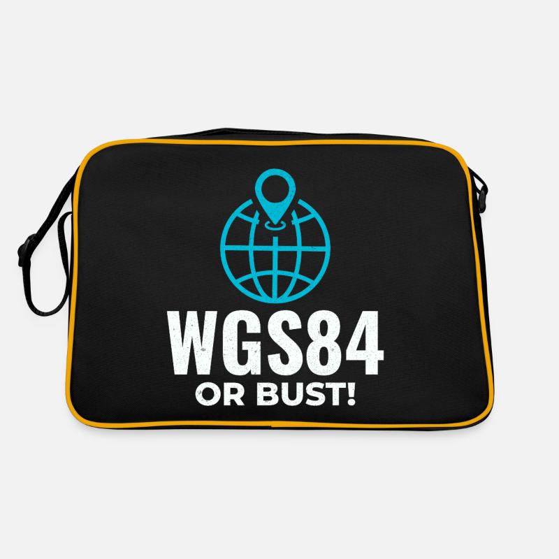 GIS Analyst WGS84 Globe Coordinate System Retro Bag