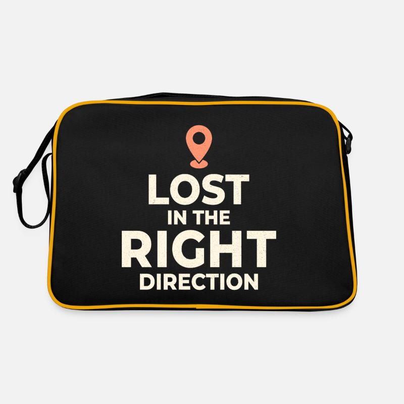 Perdu Direction Voyage Navigation Drôle Sac Retro