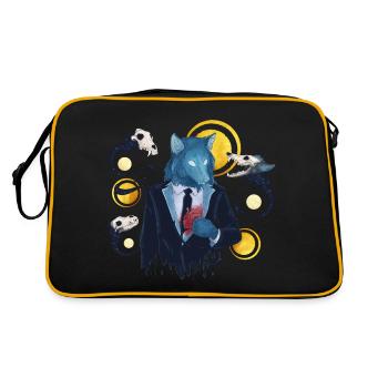 Blue Ink Spirits - A Wolf Heart Whisper - Retro Bag - black/gold - Back