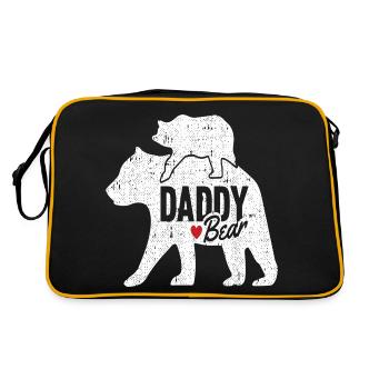 PAPA OURS - Sac Retro - noir/or - Dos