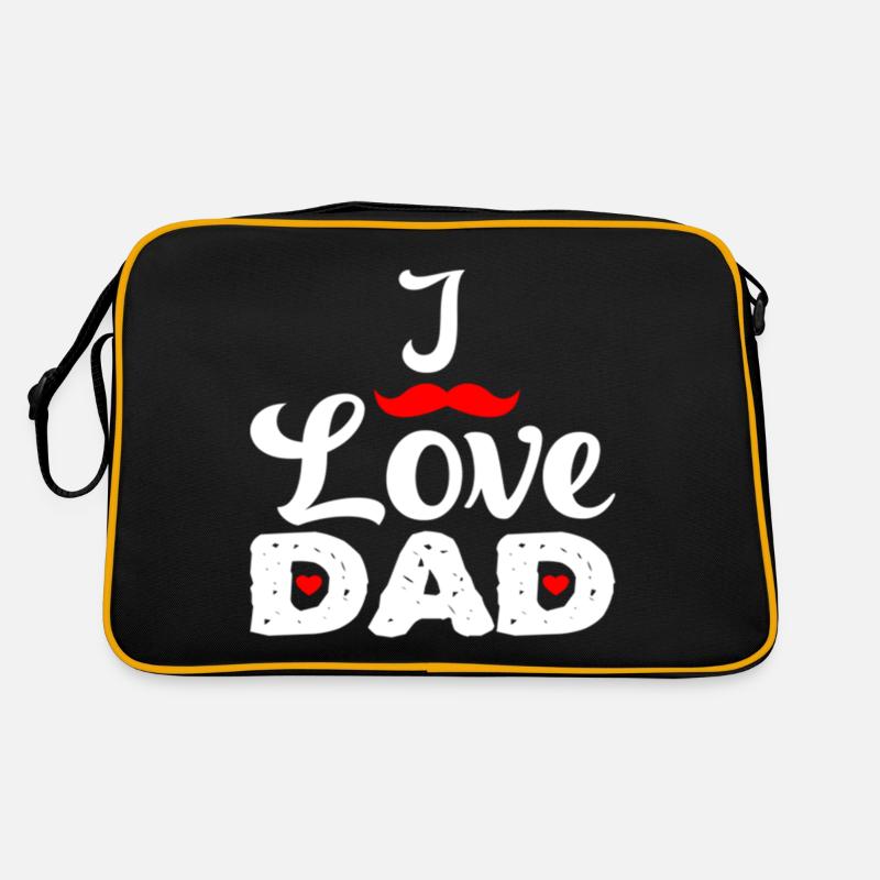 i love dad se Retro Bag