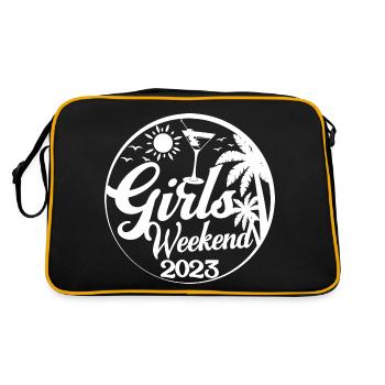 Girls Weekend 2023 Cool Girls Party Trip Vacances - Sac Retro - noir/or - Dos