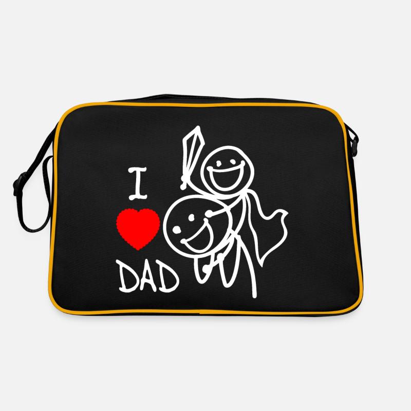 Ich liebe Papa SE Retro Tasche