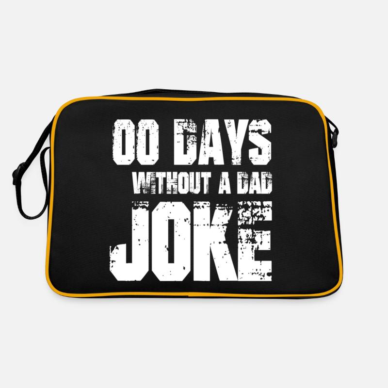 0 Tage ohne Papa Witz Geschenk Retro Tasche