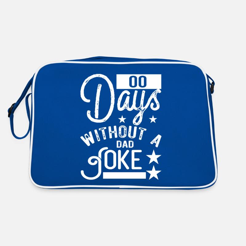 0 Tage ohne Papa Witz Geschenk Retro Tasche