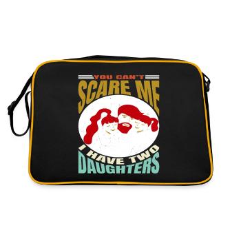 Tu ne peux pas me faire peur, j’ai 2 filles - Sac Retro - noir/or - Dos