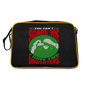 Tu ne peux pas me faire peur, j’ai 2 filles - Sac Retro - noir/or - Dos